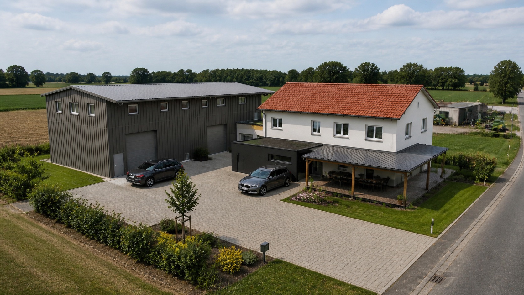 Gewerbliche Halle mit Betriebsleiterhaus in Karlshuld – Planung und Statik