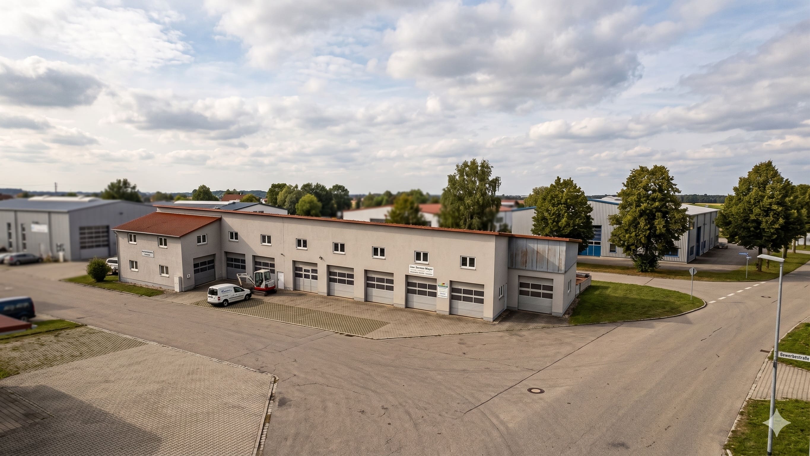 Eingabeplanung und Bauantrag für gewerbliche Halle in Königsmoos