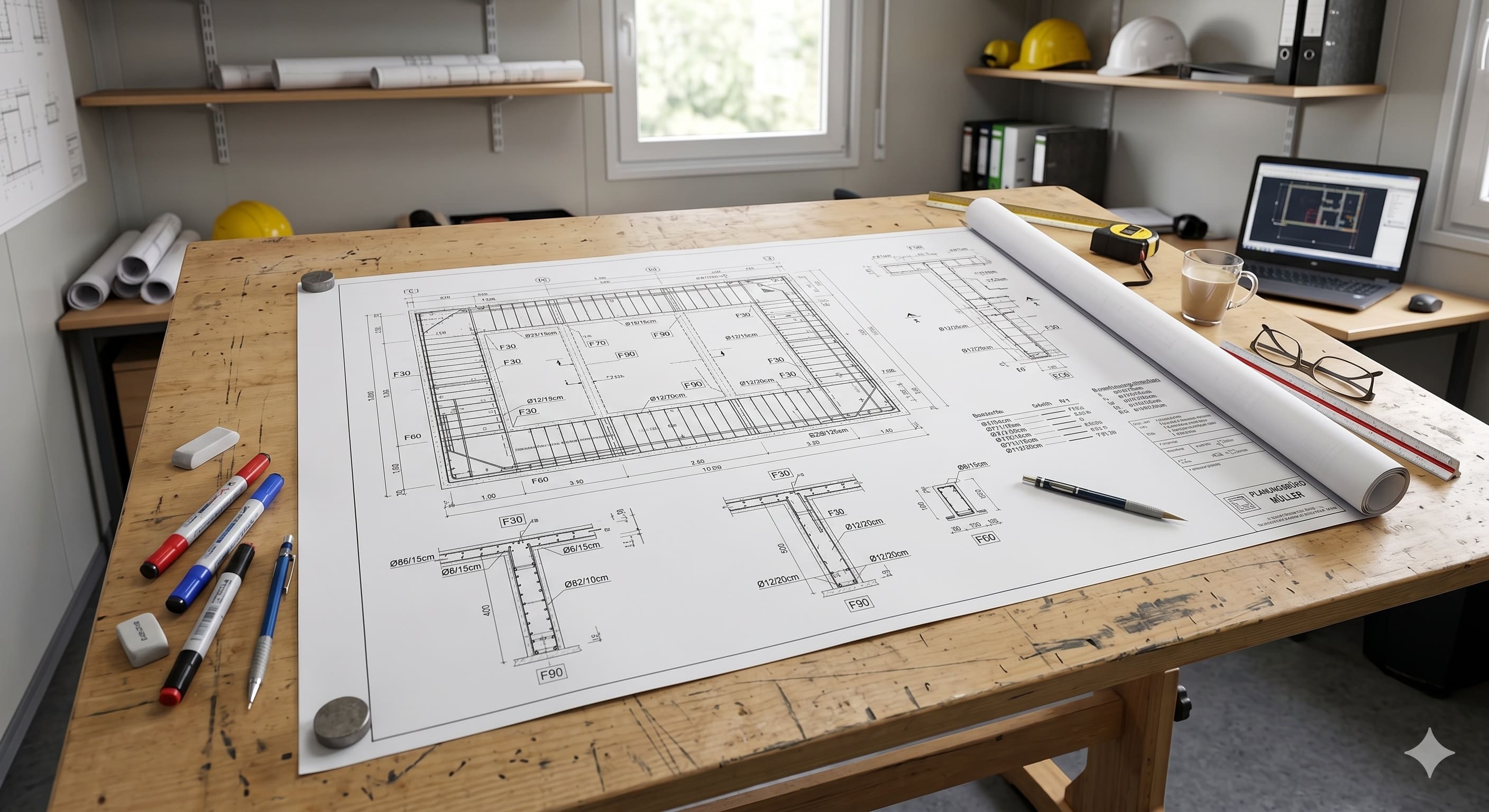 Bewehrungsplan Schalplan Rohbau Statik